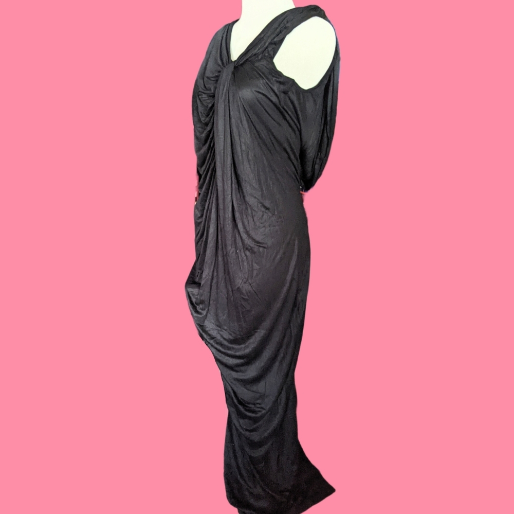 H&M viscose drape maxi dress